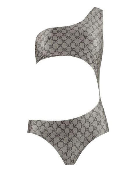 gucci one shoulder swimsuit|gucci swimsuit women.